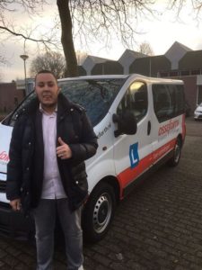 Yassir Idrissi, eerste geslaagde Taxiproject 2017. (Foto van Tigers Roermond)